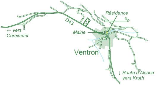 Plan du village de Ventron